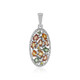 Ciondolo in argento con Zaffiro Fancy