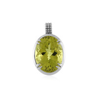 Ciondolo in argento con Quarzo Limone