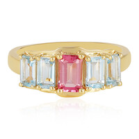 Anello in argento con Tormalina Rosa