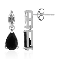 Orecchini in argento con Zaffiro Nero