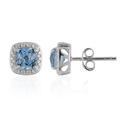 Orecchini in argento con Topazio Blu Cielo