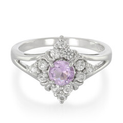 Anello in argento con Ametista Rose de France