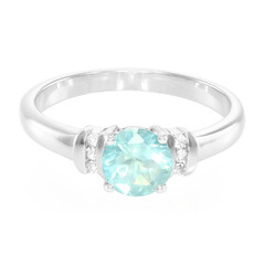Anello in argento con Apatite Blu