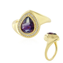 Anello in argento con Fluorite Bicolore