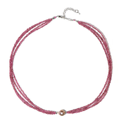 Collana in argento con Perla d'Acqua Dolce Color Crema
