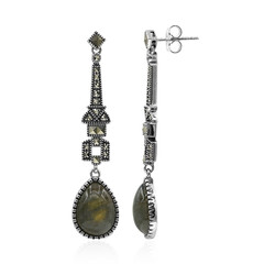 Orecchini in argento con Labradorite (Annette classic)