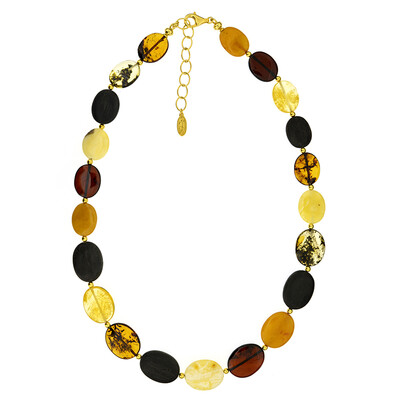Collana in argento con Ambra Baltica (dagen)