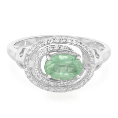 Anello in argento con Cianite Menta