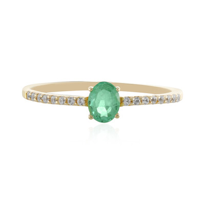 Anello in oro con Smeraldo Etiope