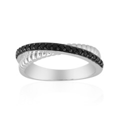 Anello in argento con Spinello Nero