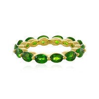 Anello in argento con Diopside Russo