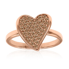 Anello in oro con Diamante Rose de France SI1 di Argyle