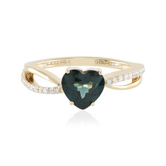 Anello in oro con Spinello Verde Luc Yen (AMAYANI)