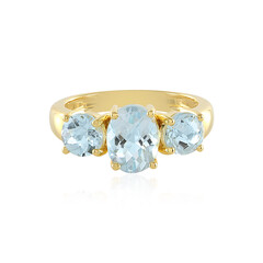 Anello in argento con Topazio Blu Cielo