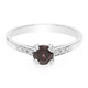 Anello in argento con Zircone Rosso