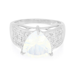 Anello in argento con Quarzo Blue Moon