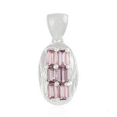 Ciondolo in argento con Zaffiro Rosa