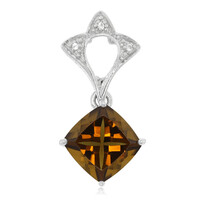 Ciondolo in argento con Quarzo Cognac