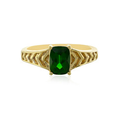 Anello in argento con Diopside Russo
