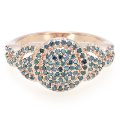Anello in argento con Diamante Fancy