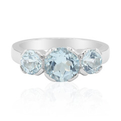 Anello in argento con Topazio Blu Cielo