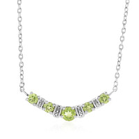 Collana in argento con Peridoto Manchuria