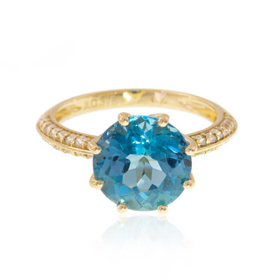 Anello in oro con Topazio Marambaia (de Melo)