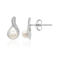 Orecchini in argento con Perla di Acqua Dolce