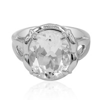 Anello in argento con Topazio Bianco