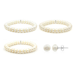 Parure in argento con Perla di Acqua Dolce (TPC)