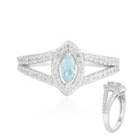 Anello in argento con Acquamarina