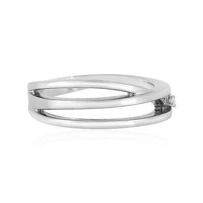 Anello in argento con Diamante SI2 (H)