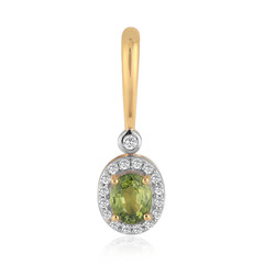 Ciondolo in oro con Zaffiro verde del Queensland (Mark Tremonti)