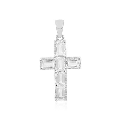 Ciondolo in argento con Topazio Bianco