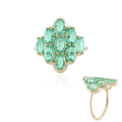Anello in oro con Smeraldo Colombiano