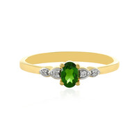 Anello in argento con Diopside Russo