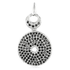 Ciondolo in argento con Spinello Nero