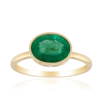 Anello in oro con Smeraldo Zambia