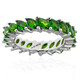 Anello in argento con Diopside Russo