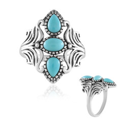 Anello in argento con Turchese Sleeping Beauty (Faszination Türkis)