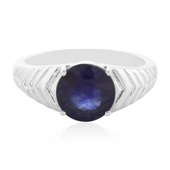 Anello in argento con Zaffiro Blu del Madagascar