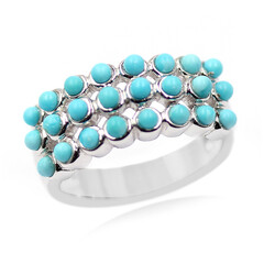 Anello in argento con Turchese Sleeping Beauty (Anne Bever)