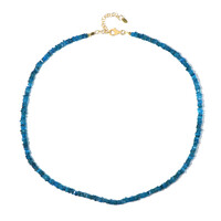 Collana in argento con Apatite Blu Neon