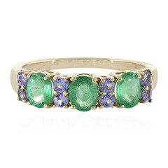 Anello in oro con Smeraldo Zambia (La Revelle)
