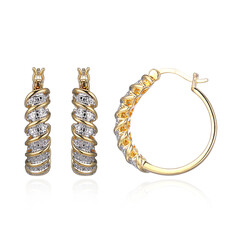 Orecchini in ottone con Diamante I3 (I) (Juwelo Style)
