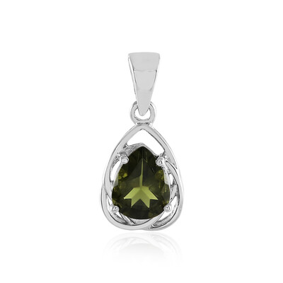 Ciondolo in argento con Moldavite
