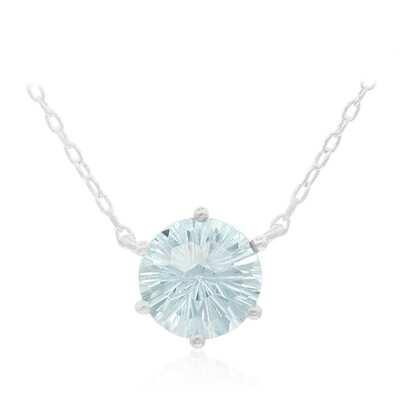 Collana in argento con Topazio Blu Cielo