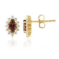 Orecchini in argento con Zircone Lampone