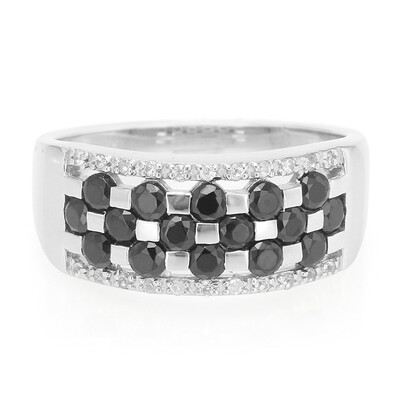 Anello in argento con Spinello Nero
