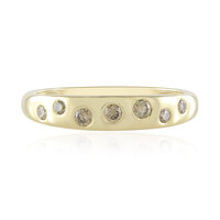 Anello in oro con Diamante Champagne SI1
